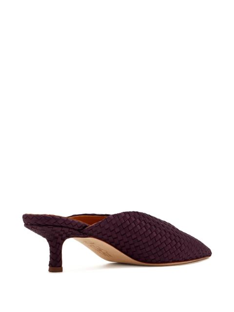 NAGHEDI woven-deisgn heeled mules - Purple - zdjęcie produktu nr 2