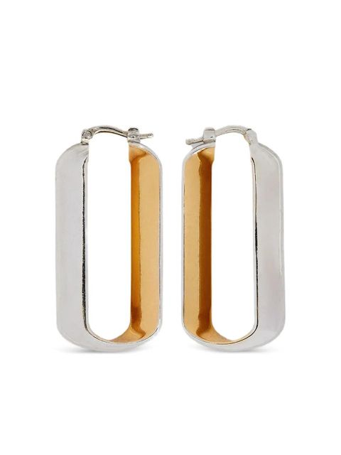 Jil Sander two-tone earrings - Silver - zdjęcie produktu nr 1