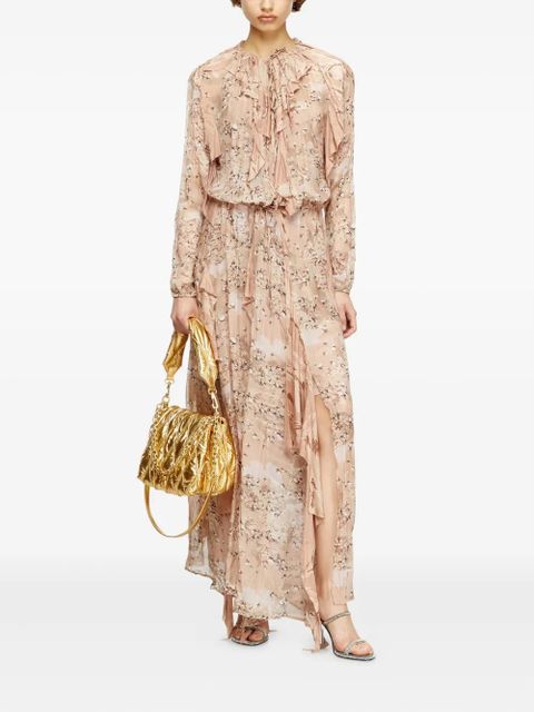 Diesel D-Azzling-R1 ruffled print maxi dress - Pink