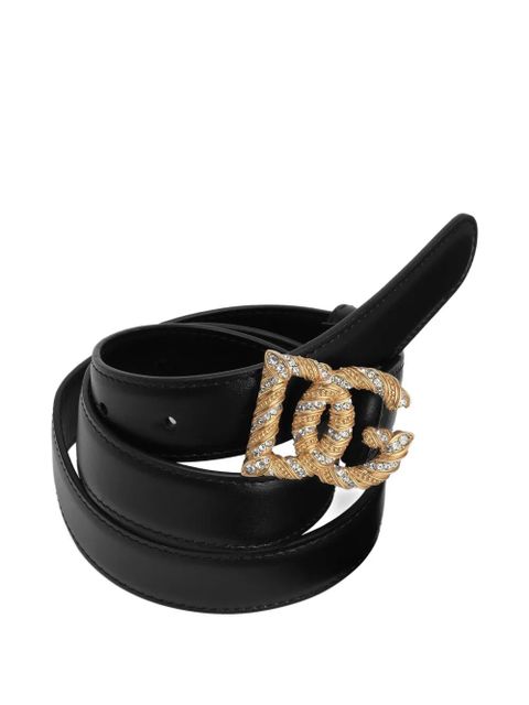 Dolce & Gabbana logo buckle belt - Black