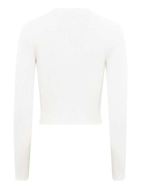Simkhai Ailany ribbed-knit cardigan - White - zdjęcie produktu nr 2