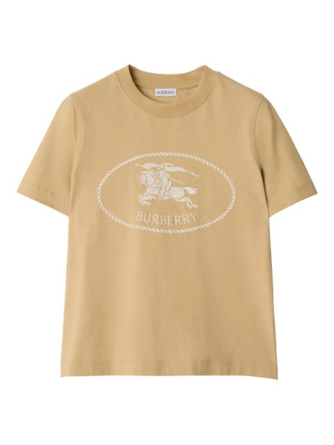 Burberry Knight-print cotton t-shirt - Neutrals - zdjęcie produktu nr 1