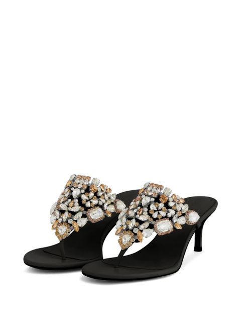 Rabanne crystal-embellished sandals - Black - zdjęcie produktu nr 2
