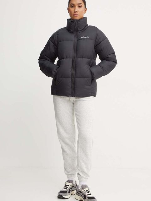 Columbia kurtka Puffect damska kolor czarny zimowa 2090291