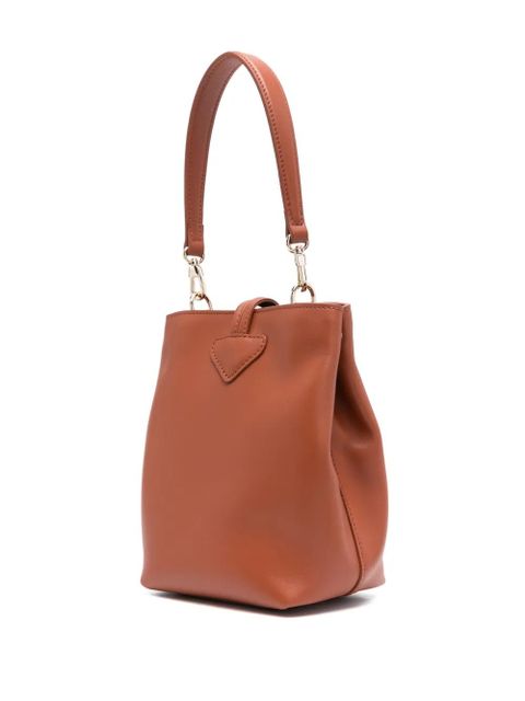 Longchamp mini Le Roseau bucket bag - Brown