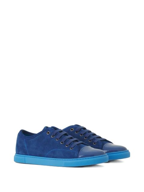 Lanvin lace-up panelled sneakers - Blue - zdjęcie produktu nr 2