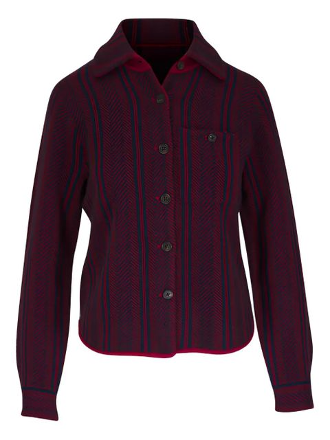Guest In Residence striped pocket shirt - Red - zdjęcie produktu nr 1