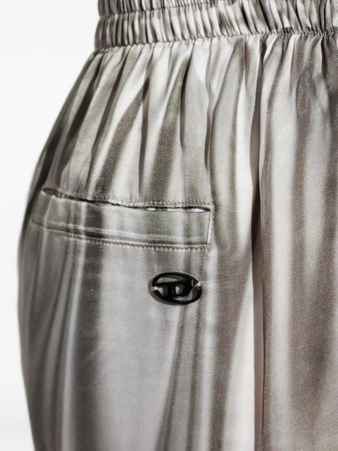 Diesel elasticated wide-leg trousers - Grey