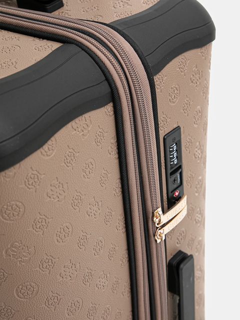 Guess walizka WILDER LARGE kolor brązowy TWDP74 52988