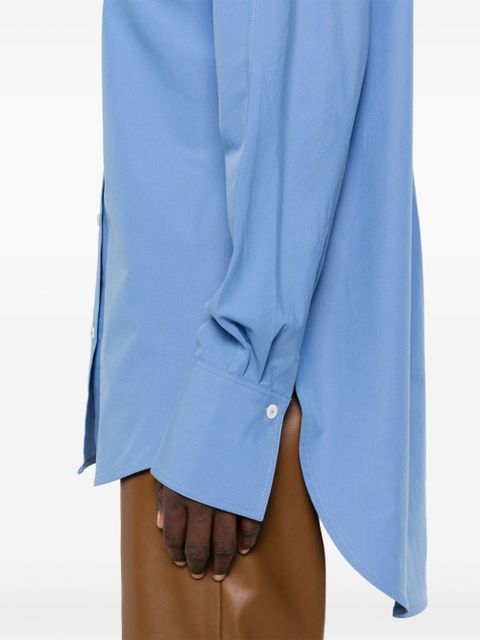 TOTEME pointed-collar poplin shirt - Blue