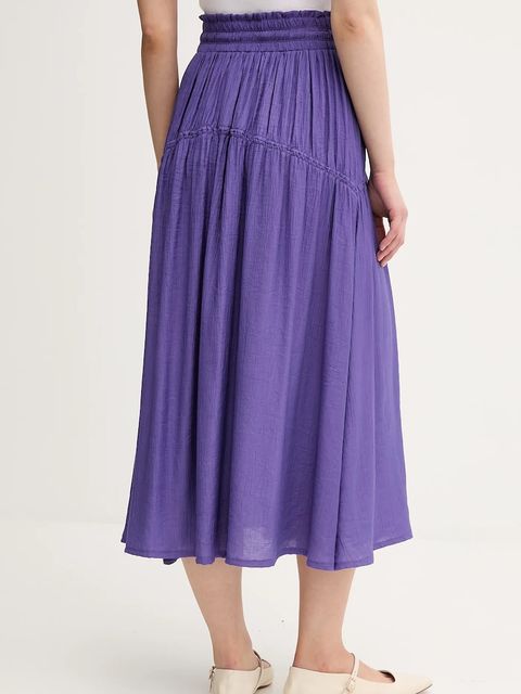 La Petite Française spódnica JOSETTE kolor fioletowy midi rozkloszowana JOSETTE - zdjęcie produktu nr 2