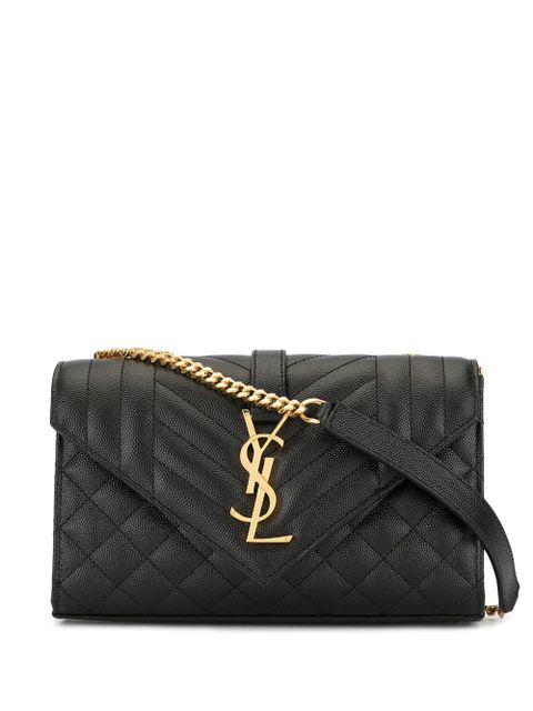 Saint Laurent small Envelope crossbody bag - Black - zdjęcie produktu nr 1