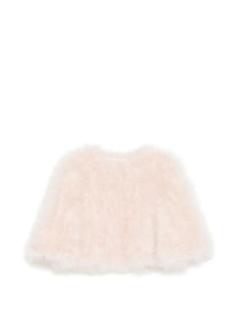 Yves Salomon feather cropped coat - Pink - zdjęcie produktu nr 1