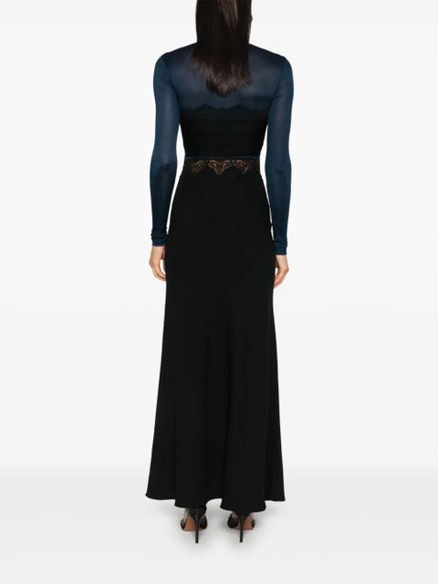 Christopher Esber lace-detailed maxi dress - Black