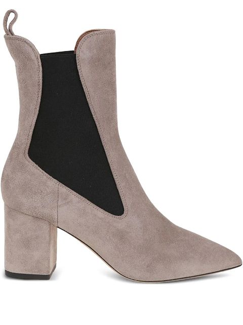 Paris Texas 70mm pointed-toe block-heel chelsea boots - Neutrals - zdjęcie produktu nr 1