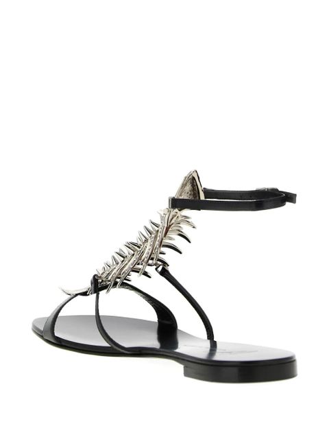 Giuseppe Zanotti metal slim sandals - Black