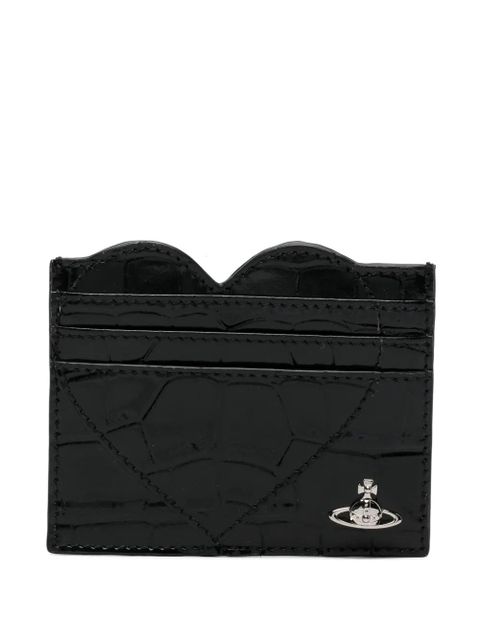 Vivienne Westwood orb-embossed cardholder - Black - zdjęcie produktu nr 1