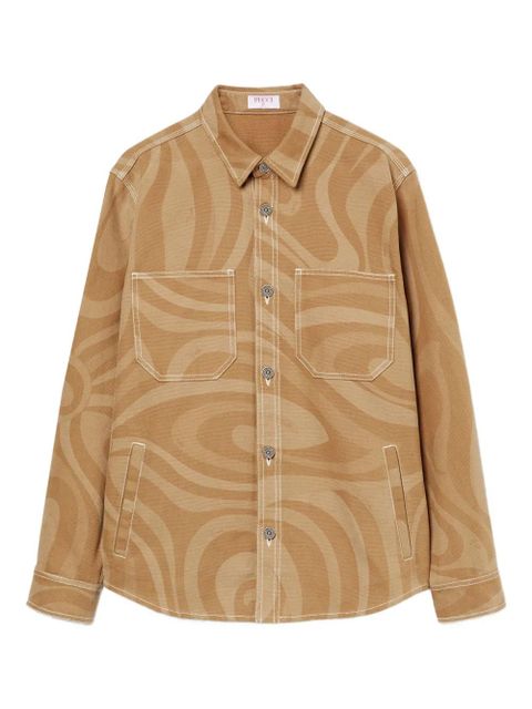 PUCCI cotton shirt jacket - Brown - zdjęcie produktu nr 1