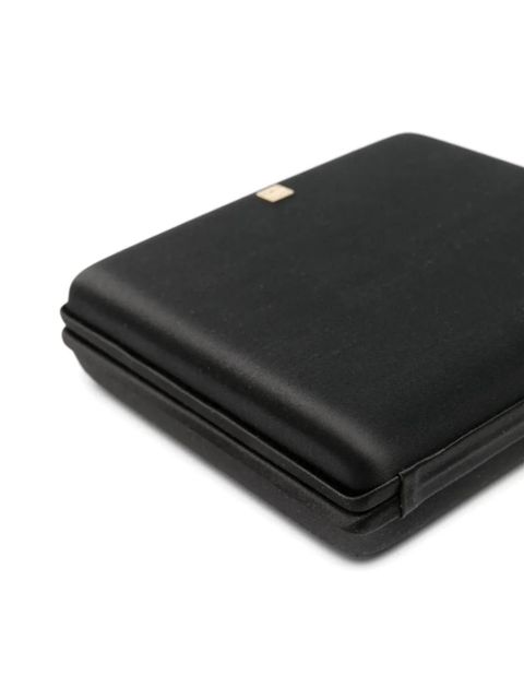 TOTEME satin box clutch - Black