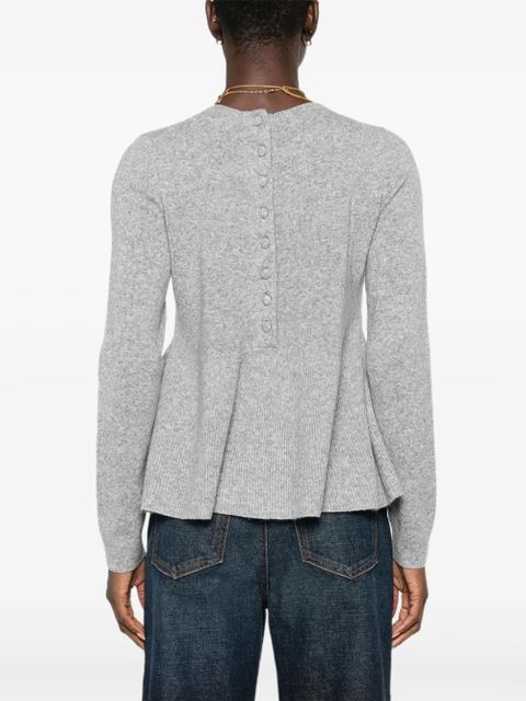 Ba&Sh peplum knitted top - Grey