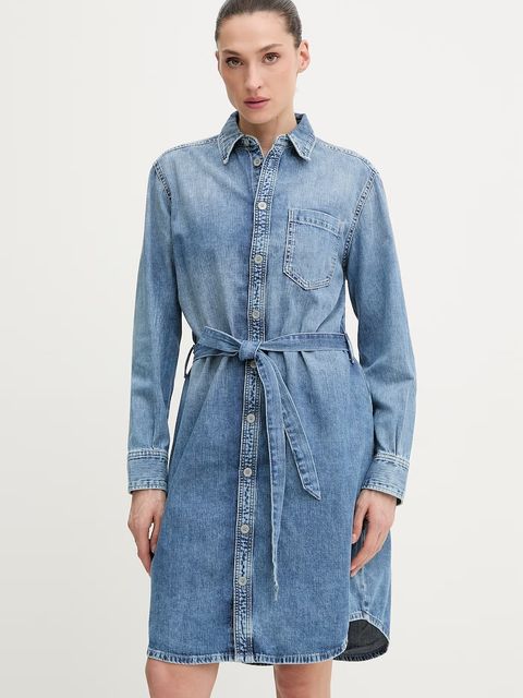 G-Star sukienka koszulowa jeansowa Shirt Belt - zdjęcie produktu nr 2