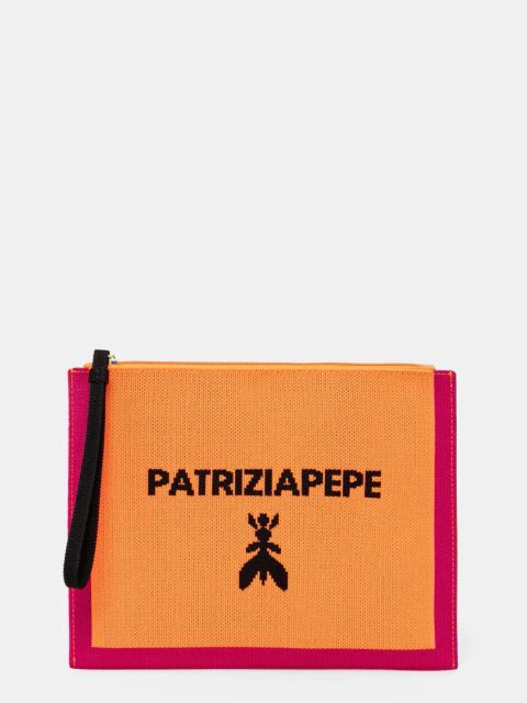 Patrizia Pepe kosmetyczka kolor pomarańczowy 2Q0024 K264