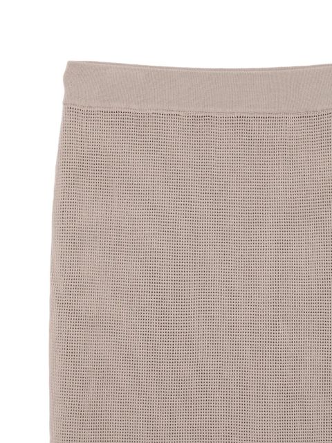 Alysi perforated midi skirt - Grey