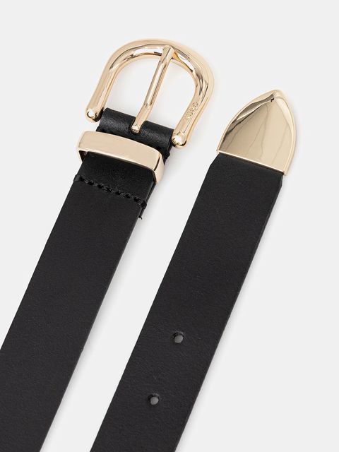 HUGO pasek skórzany damski kolor czarny 50554089 - zdjęcie produktu nr 2