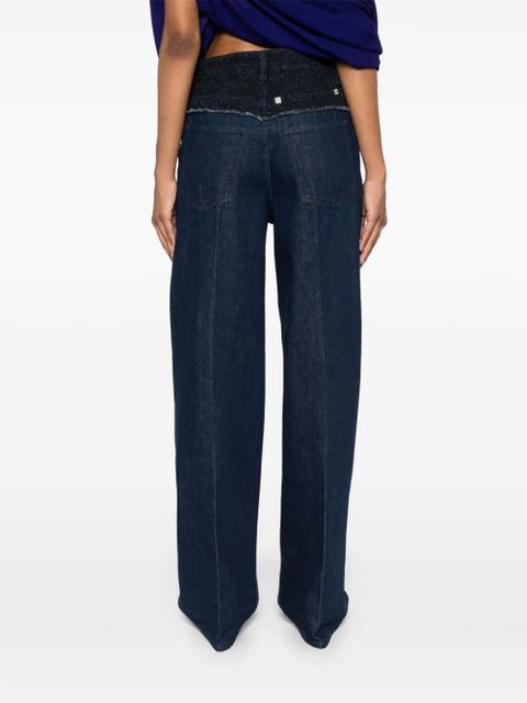 Givenchy bouclé-panelled jeans - Blue