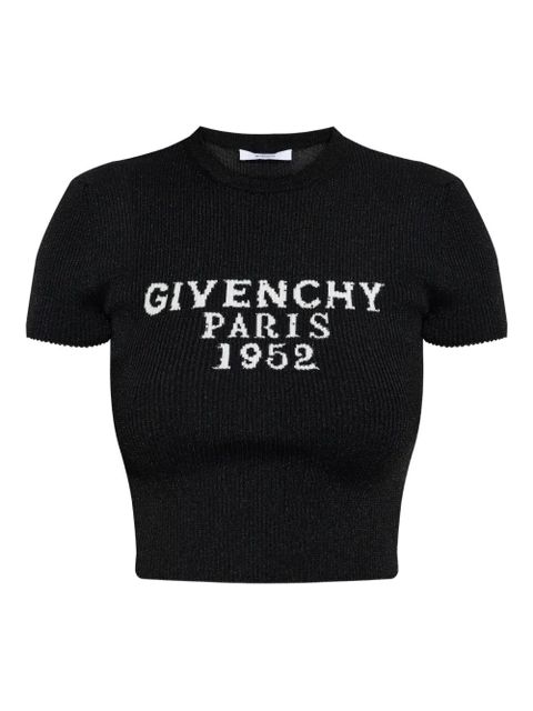 Givenchy ribbed cropped T-shirt - Black - zdjęcie produktu nr 1