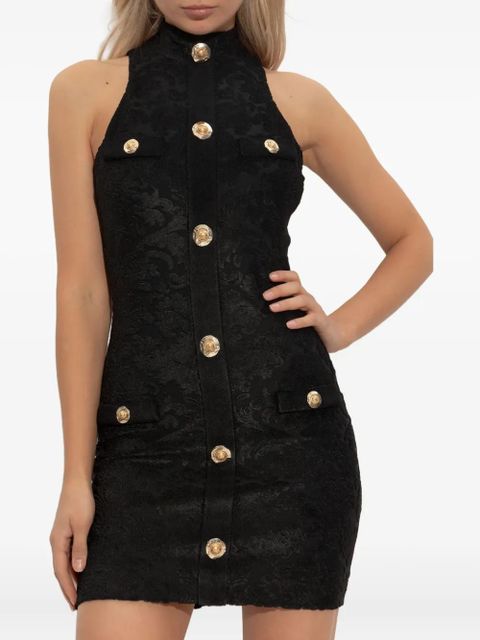 Balmain Baroque Bouclette mini dress - Black