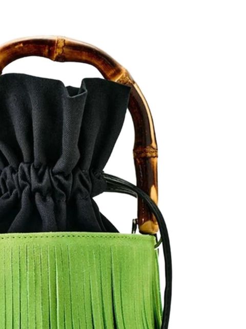 Simon Miller Tiki fringe bucket bag - Green - zdjęcie produktu nr 2