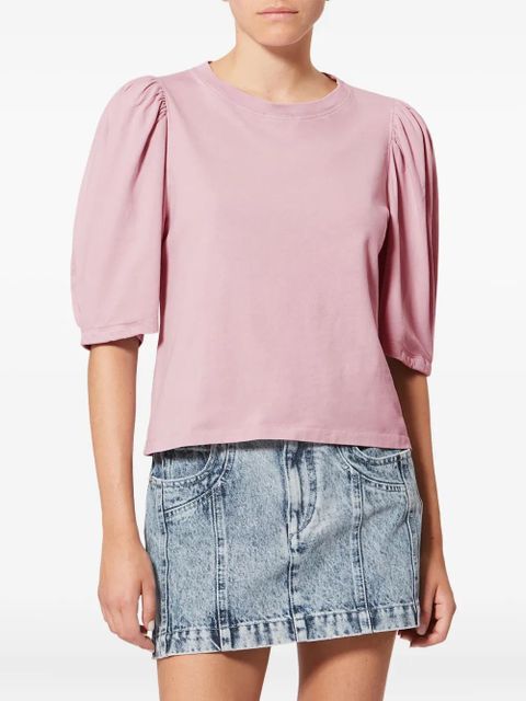 ISABEL MARANT Maeliss puff-sleeve T-shirt - Pink