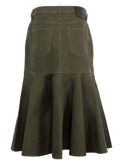 LOEWE cotton skirt - Green - zdjęcie produktu nr 2