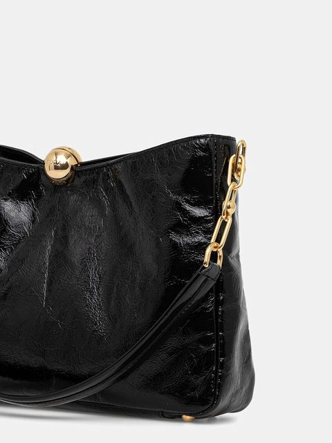 Furla torebka skórzana kolor czarny WB01898.BX4100.O6000