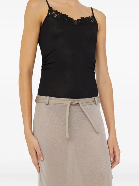 Christopher Esber Hibiscus-embroidered body - Black - zdjęcie produktu nr 1