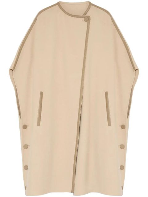 Yves Salomon double-layer cashmere-blend cape - Neutrals - zdjęcie produktu nr 1