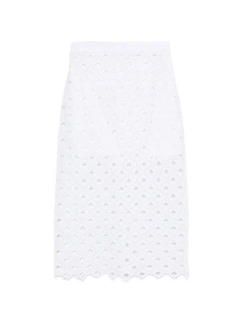 Max Mara Zorro cut-out midi skirt - White - zdjęcie produktu nr 1