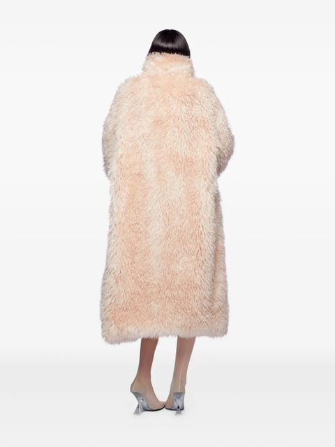 The Attico faux-fur coat - Pink