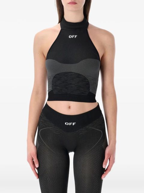 Off-White halter-neck active top - Black - zdjęcie produktu nr 1