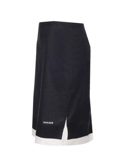 Miu Miu knitted skirt - Blue