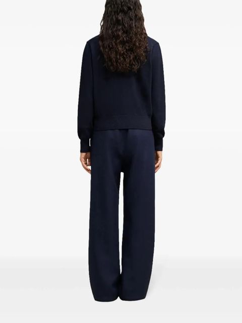 AMI Paris crew-neck merino wool jumper - Blue
