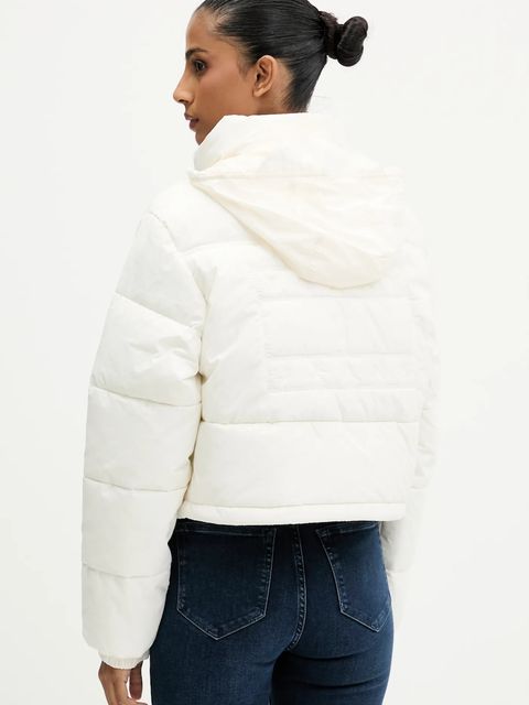 Tommy Jeans kurtka kolor beżowy zimowa DW0DW21620