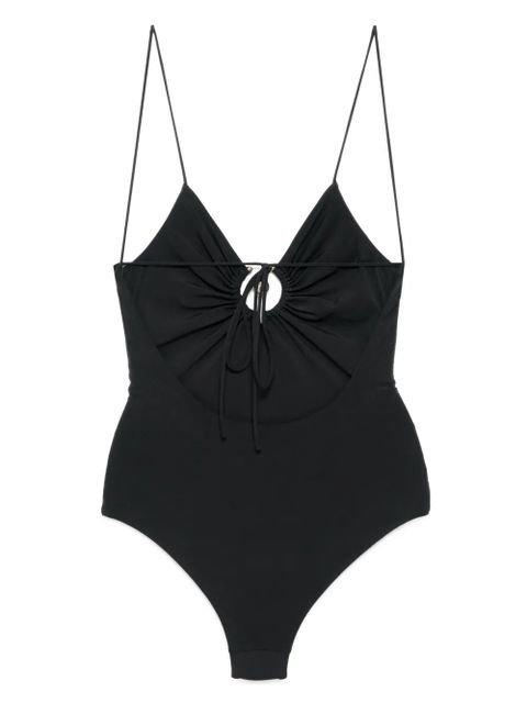 Christopher Esber ruched orbit swimsuit - Black - zdjęcie produktu nr 2