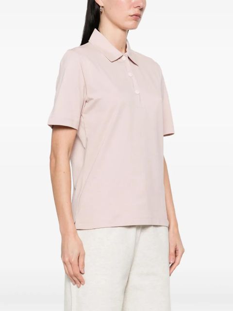 Moncler logo-patch polo top - Pink