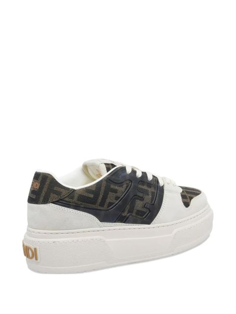 FENDI ff logo platform sneakers - Brown