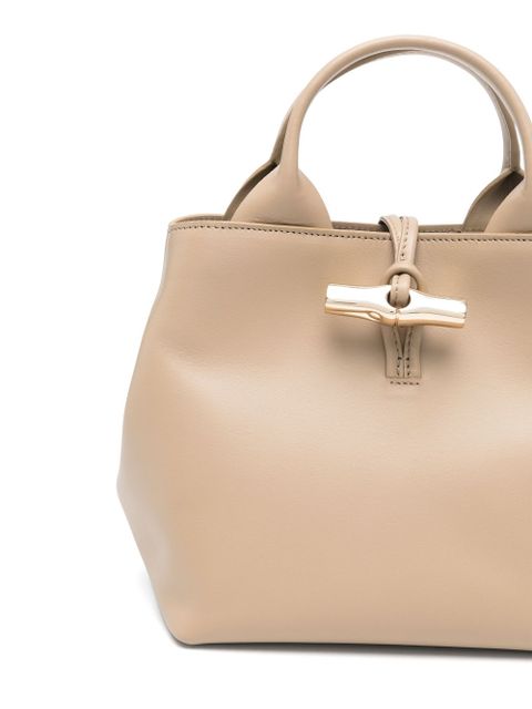 Longchamp small Le Roseau tote bag - Neutrals