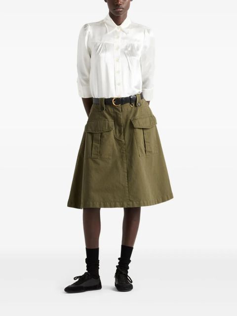Prada cotton skirt - Green - zdjęcie produktu nr 2