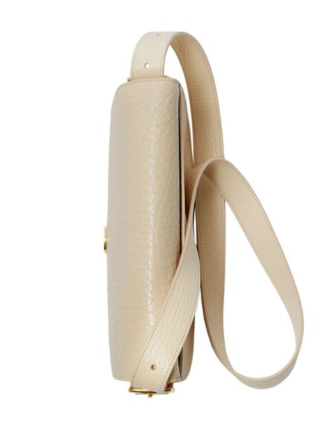 Burberry leather crossbody saddle bag - Neutrals