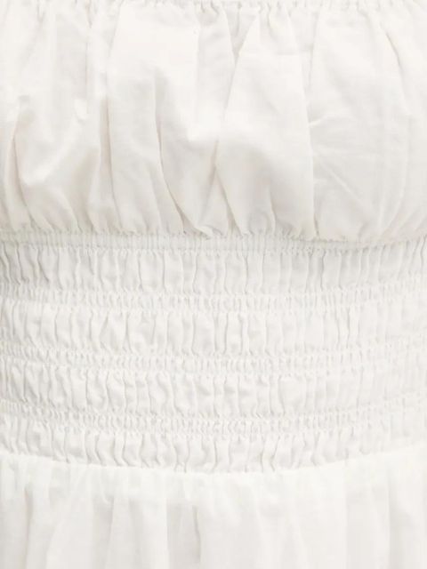 Tommy Jeans sukienka bawełniana kolor biały mini rozkloszowana DW0DW21334